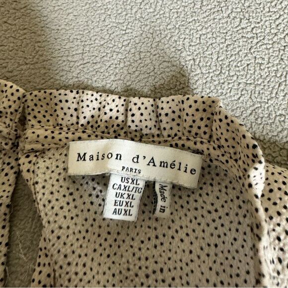 Maison d'Amelie Paris Tops Size XL Colorful Multi Color Blouse - Picture 3 of 16